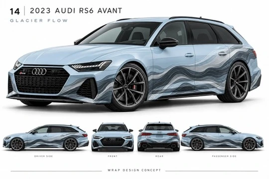 2023 Audi RS6 Avant Fluid art concept